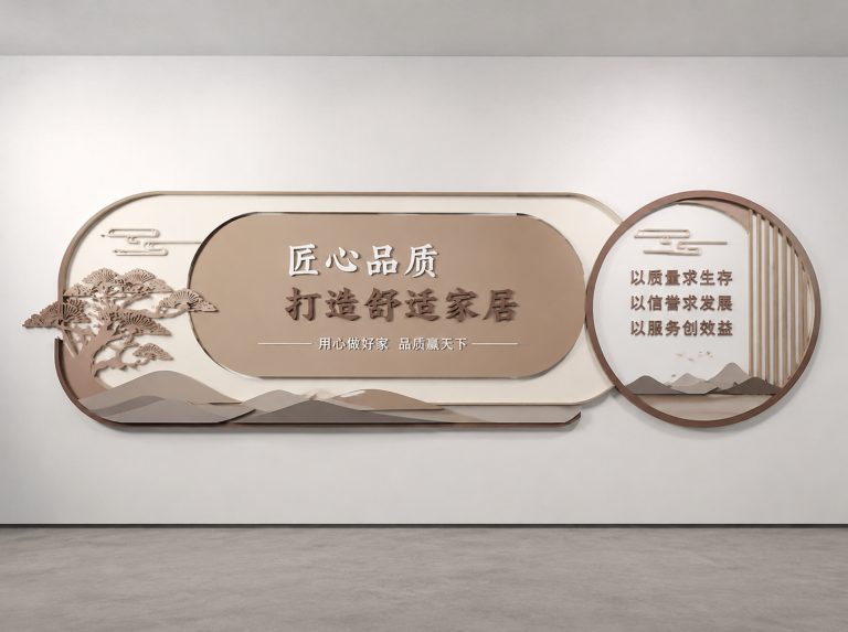 罗定展厅立体字发光字与灯箱